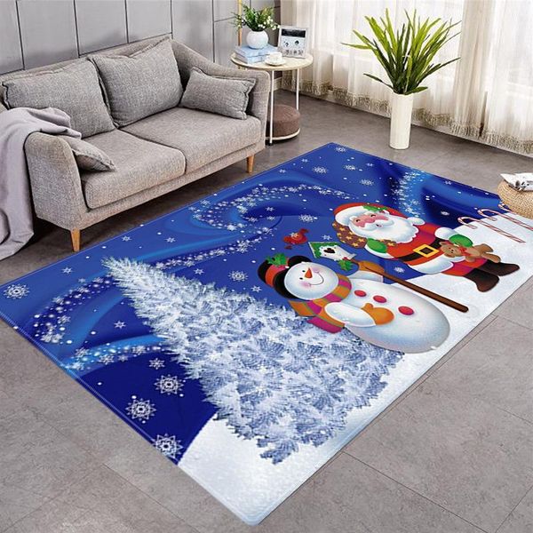 

merry christmas snow man xmas rugs area carpet floor bedroom doormat non-slip mat living room large boys kids girl carpets