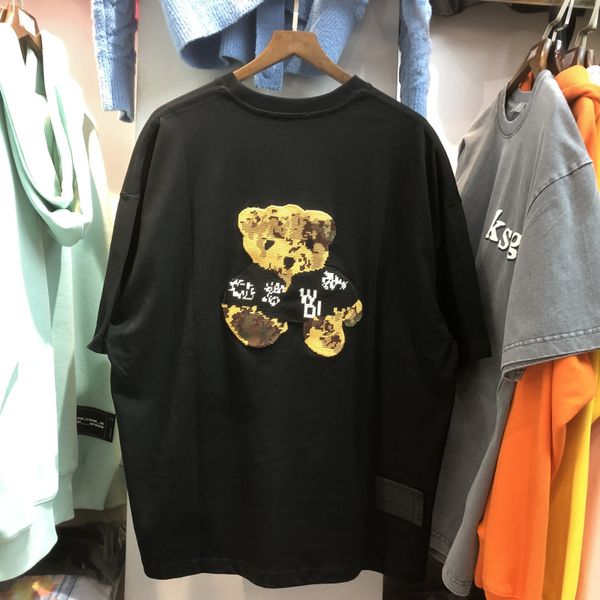 

men's t-shirts embroidered bear we11done men's t-shirt welldone superior t-shirts clothes sold custom products, White;black