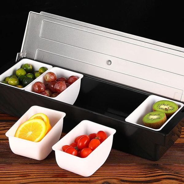 

storage bottles & jars 5/6 grids detachable refrigerator crisper classification box fruit cereals food container fridge kitchen