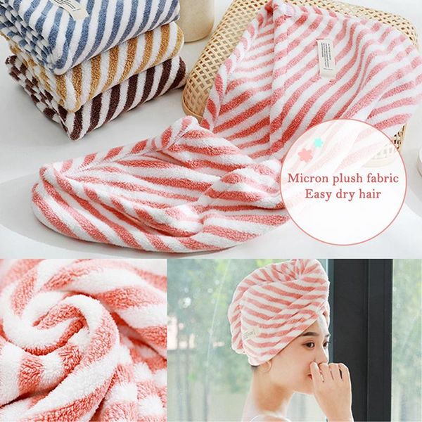 

towel microfiber hair quick drying wrap super absorbent 1pc