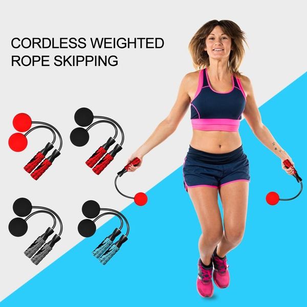

jump rope ropeless skipping fitness adjustable weighted ball cordless for men women kids boxing training ropes