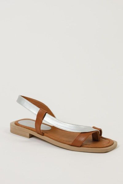 

sandals estela tan silver detailed us10306, Black