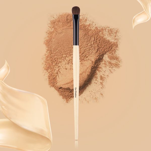 

eye shadow makeup brush - wood handle small round eye nose cosmetics beauty tool