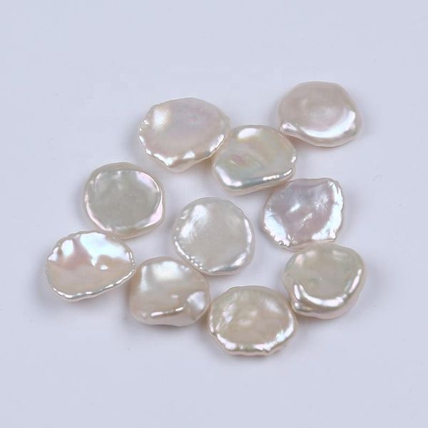 

other 14-15mm natural white freshwater loose petal shape keshi pearls beads for jewelry making