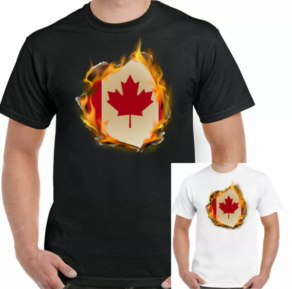 

canadian shirt men canada maple leaf ice hockey flag, White;black