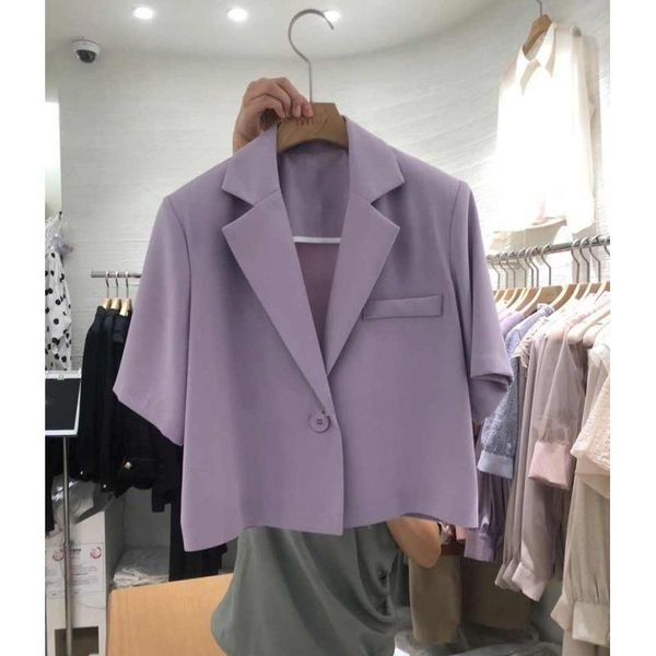 

women's suits & blazers large wear fat mm workplace leisure short blazer plus suit shawl one hair in summer 2021, White;black