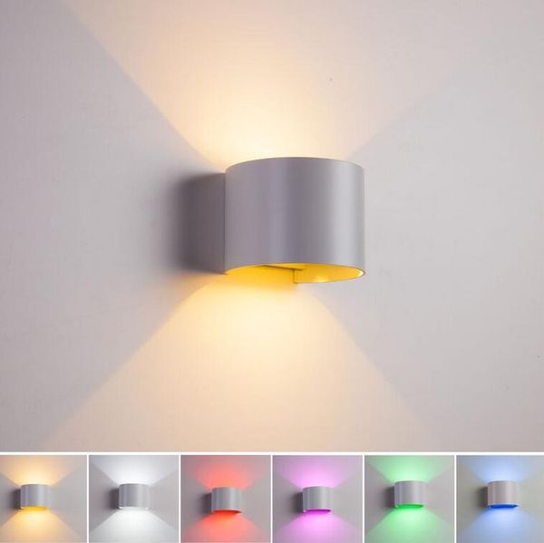 

outdoor wall lamps 12w led aluminum sconces adjustable angle surface mounted indoor up & down lights for corridor garden el