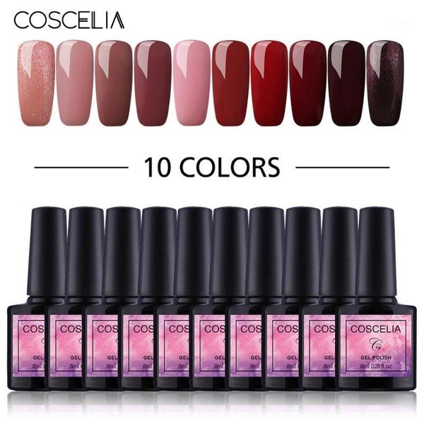 

colors gel nail polish kits for nails semi permanent soak off varnish uv set1