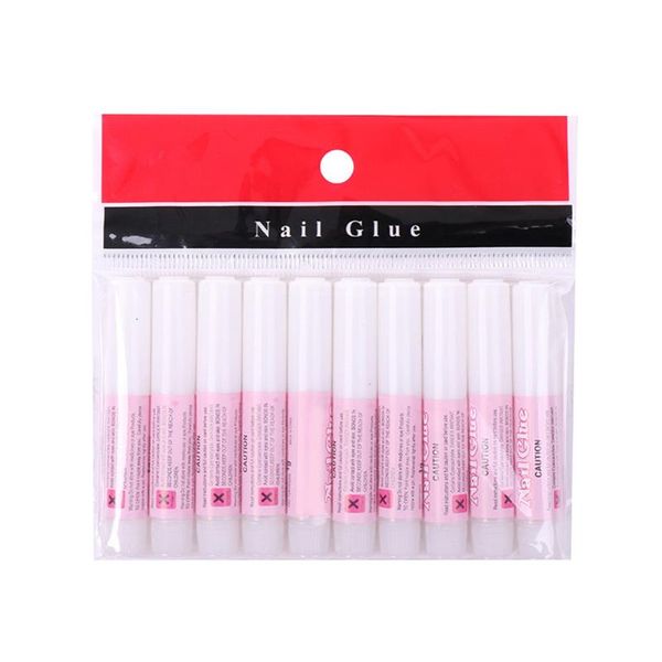 

eyelash curler 10pcs 2g nail art glue portable diy false nails strong adhesive