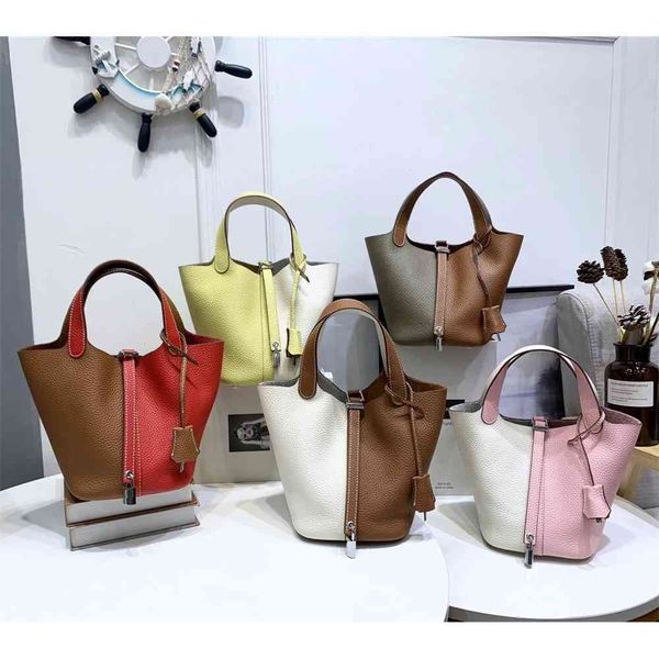 

women luxurys designers bags 2021 winter leather togo color matching vegetable basket fashion designer handbag handbags totes crossbody bag