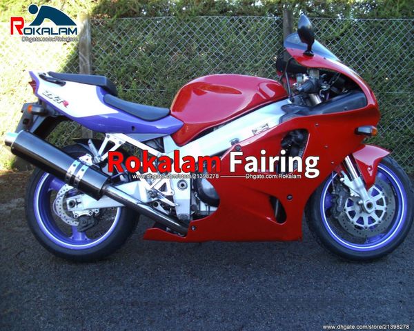 Personalizado Red for Kawasaki Fairings Peças Ninja ZX7R ZX 7R 1996 1997 1998 2000 2001 2002 Bodywork Fairing Kit Motocicleta Fairing Set