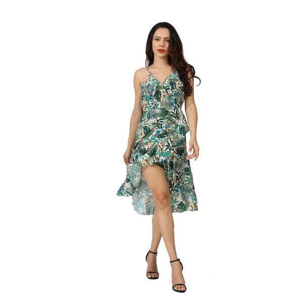 

casual dresses green sleeveless women 2022 summer dress, Black;gray