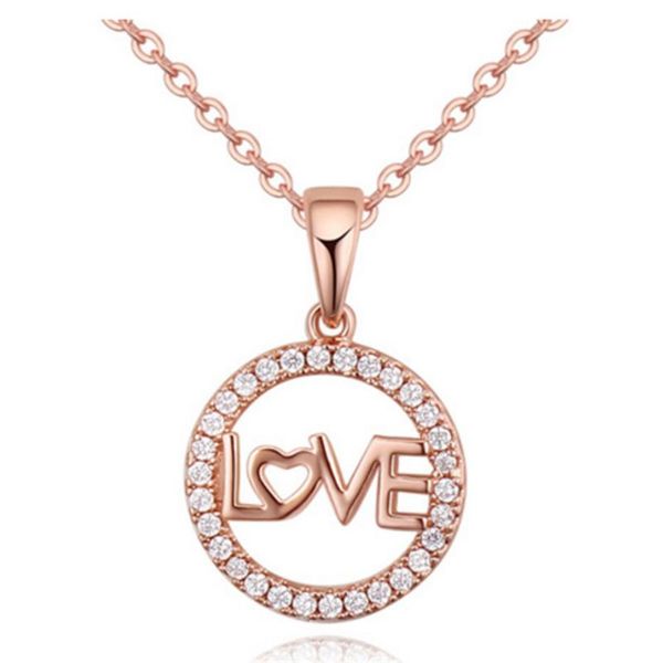 

pendants ms betti valentine's day present for girlfriend and wife initial necklace letter love bijou 2021, Black