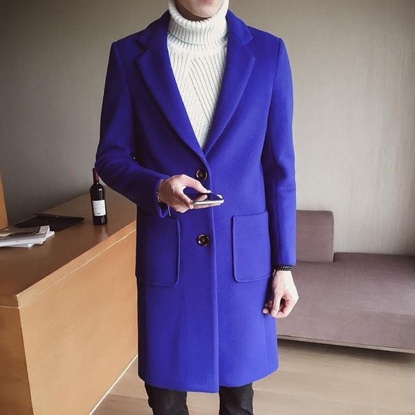 

winter classic lastest designs wool blends mens suits formal blazer business office working jacket customized royal blue coat men's & b, White;black
