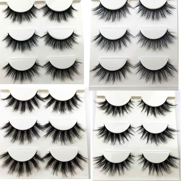

pure hand cotton thread false eyelashes messy soft natural thick fake 3d three dimensional makeup tools1