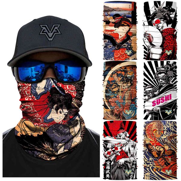

tattoo wind pattern personalized punk skull hair band scarf wind proof and sun protection magic scarf mask