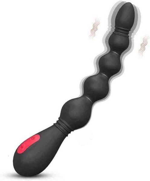 NXY Anal Toys Бусины Вибратор Bolt Plug Аккумуляторная тяга с 9 модами Анус Обучение Секс-игрушечный стимулятор для мужчин Женщины Пара 1203