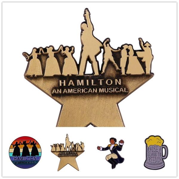 

pins, brooches hoseng classic broadway musical feminist pans art collection brooch fashion vintage backpack lapel party enamel badge hs_280, Gray