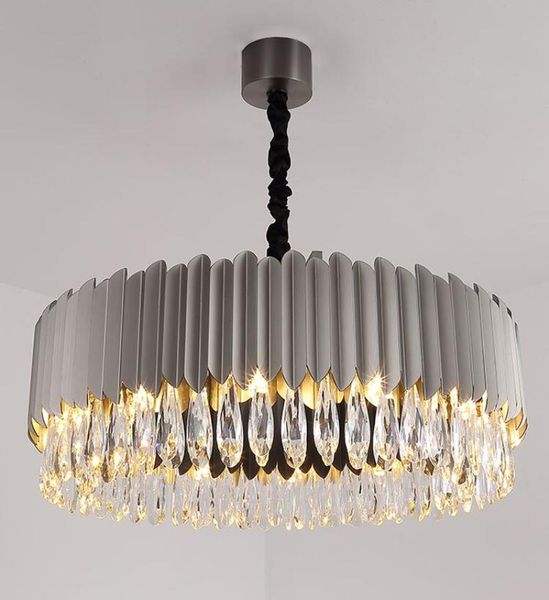 

modern chandelier luxury crystal living room lighting simple black dining bedroom led lamps chandeliers
