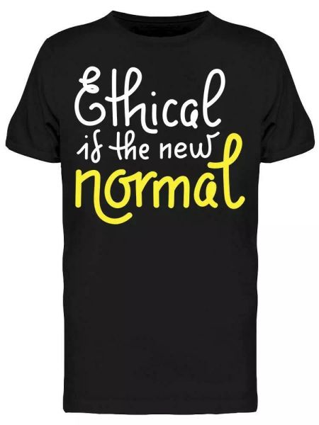 

Ethical New Normal Eco Tee Men's -Image by Shutterstock, White;black