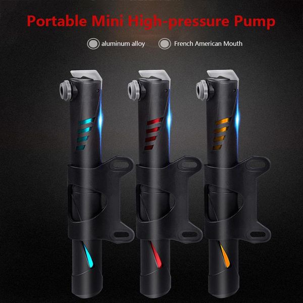 

bike pumps mini portable bicycle pump home-filled mtb basketball cycling air ball toy tire inflator riding equipment
