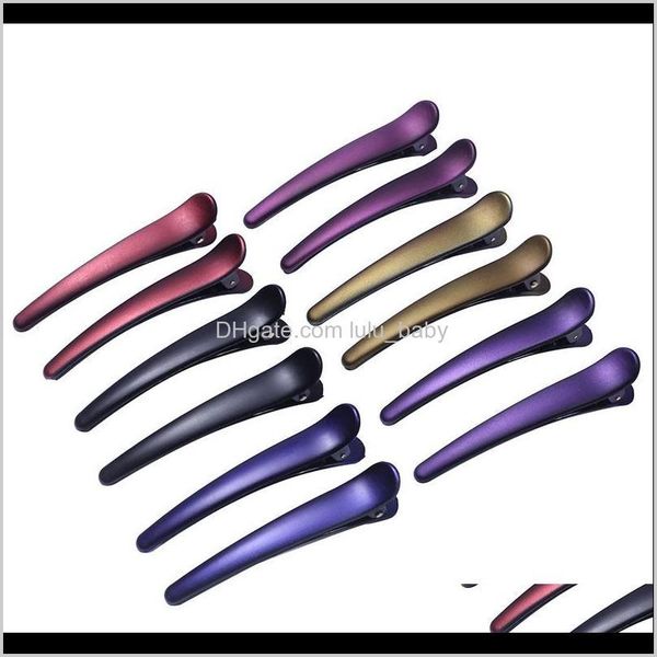 

9cm aligator styling clips for women girl hairpin cutting tool color barrette professional hairdressing clamp clip pin yyz7g pins luhr2, Black;brown