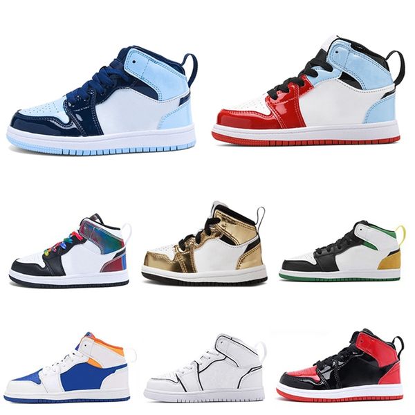 

little kids fearless basketball shoe metallic gold unc patent blue chill iridescent quai 54 jis shoes royal black toe infants i 1 big boy gi