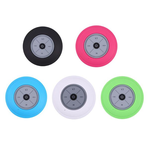 

portable speakers mini shower speaker car receiver q9 built-in mic rgb colorful lights with suction cup beach