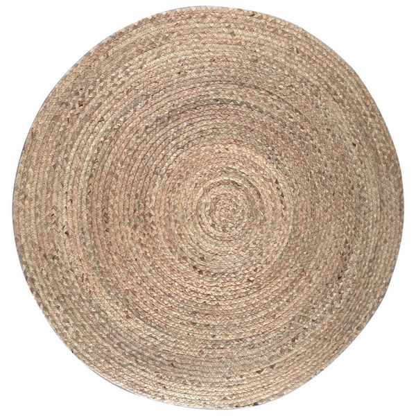 

carpets diameter 90cm soft blanket unique loom braided jute collection mat hand woven natural fibers round rug for kids dropship