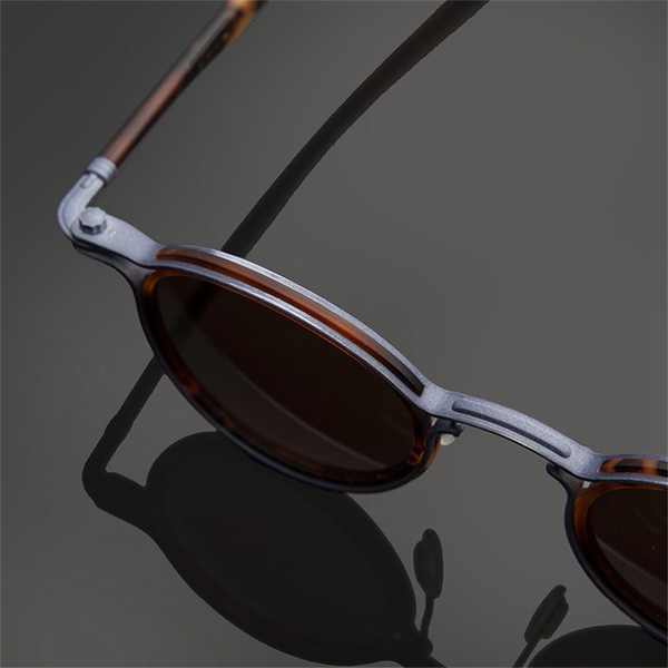 

sunglasses vintage small round titanium+acetate unique hollow inlay design polarized lens women man eyeglasses, White;black