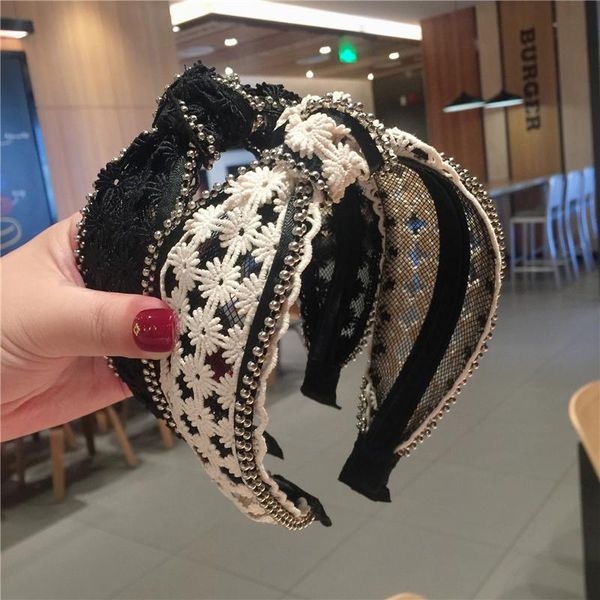 

hair accessories korea fashion bowknot hairband girls wide knoted bands head hoop headdress for women female lady