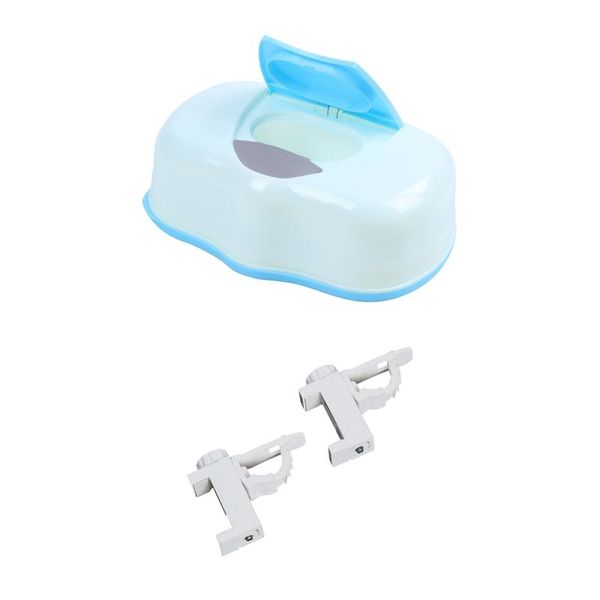 

tissue boxes & napkins 1x wet box plastic blue 2pcs adjustable crossbar rod support clamp holder curtain rods bracket
