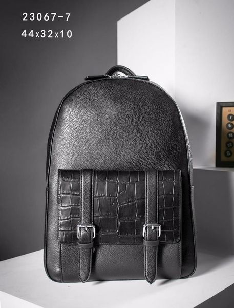 

backpack luxury designer men's classic business leather travel school bag cowhide