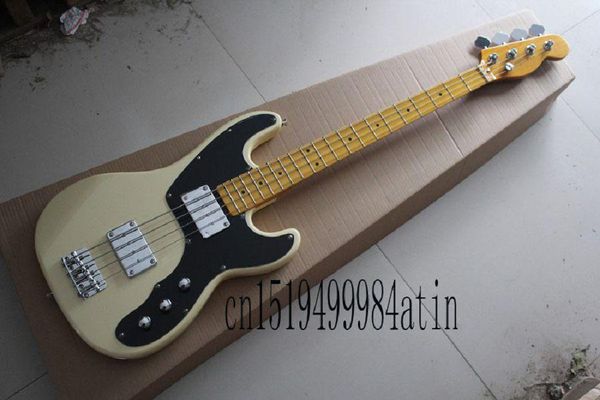 

shipping selling guitar maple fingerboard f tele telecaster bass beige 4 strings electric guitar @32