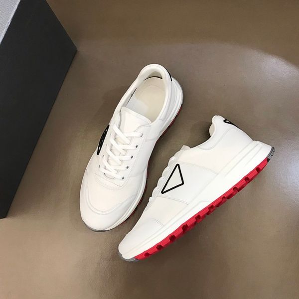 

2021ss luxury designer sneakers platform mens shoes genuine leather trainers for men flat casual shoe with box are size38-44, Red;white