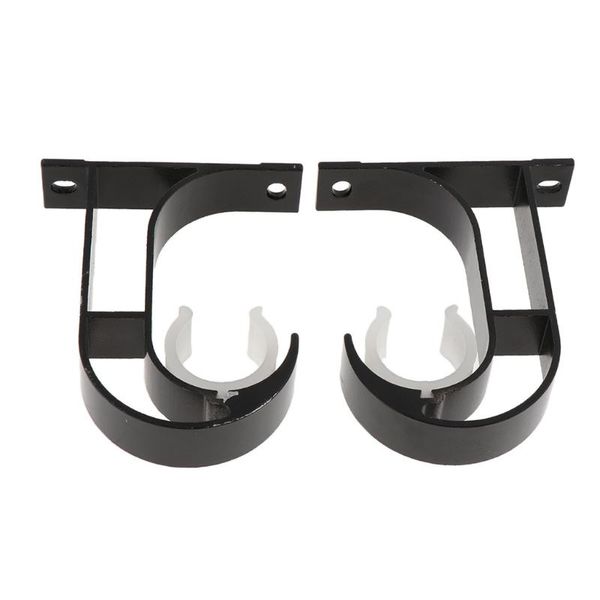 

other home decor 2pcs/1pair aluminium alloy curtain rod bracket pole support mounting