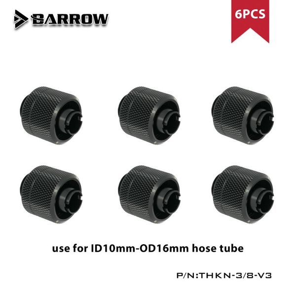 

fans & coolings barrow 4pcs/6pcs thkn-3/8-v3, 3/8"id*5/8"od 10x16mm soft tube fittings, g1/4" fittings for tubes