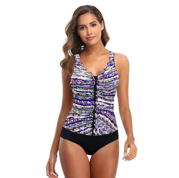 

high waist swimwear 2021 plus size bikinis women swimsuit vintage retro bathing suit halter biquini maillot de bain femme one-piece suits
