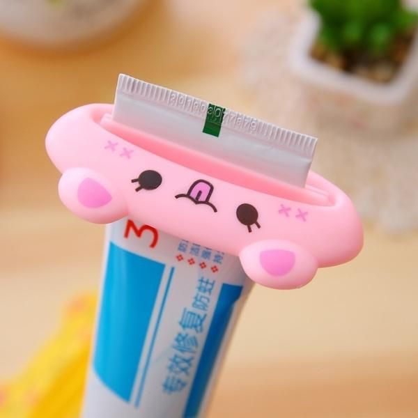 

toothbrush holders 3pcs/ 5pcs/ 10pcs cartoon toothpaste tube squeezer easy dispenser rolling holder bathroom
