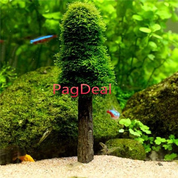 

decorations aquarium artificial xmas moss christmas tree fish tank landscape water plant ornament decoration bonsai
