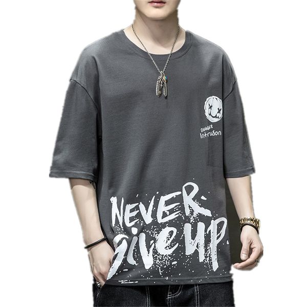 

mens cotton shirt loose fit casual short sleeve tee crew neck t-shirt solid t-shirts skateboard workout athletic basketball shirts, Gray;blue