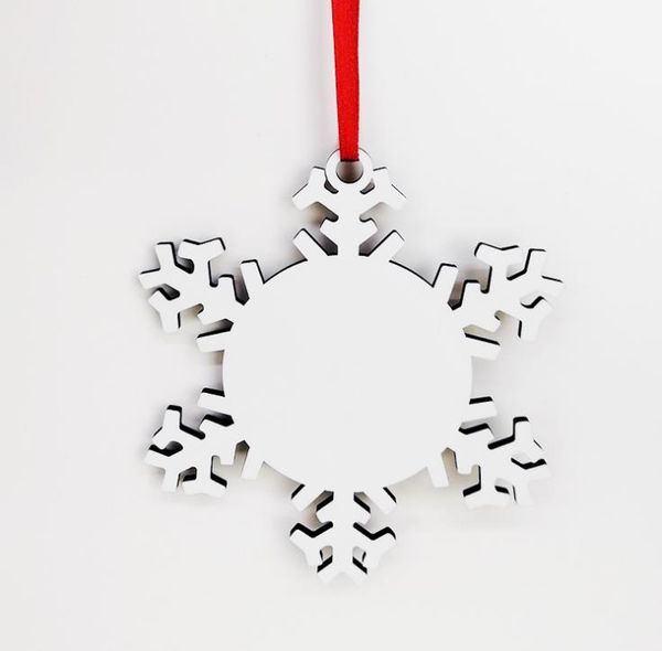 

factory outlet christmas decoration sublimation ornaments mdf blank round square snow shape decorations therma 73la