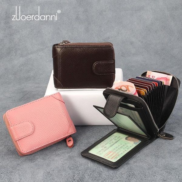 

men's first layer of leather zipper certificate package doka bit large capacity multifunctional driver's license case w wallets, Red;black