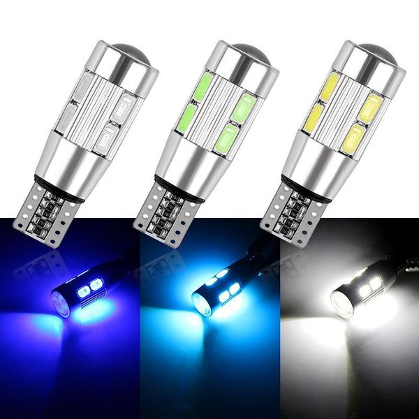 

car headlights 2pcs styling auto led canbus 194 w5w 10 smd 5630 light bulb no error parking side