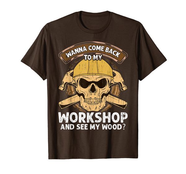 

Wanna See My Wood Funny Woodworking Men Tools Gift Idea T-Shirt, Mainly pictures