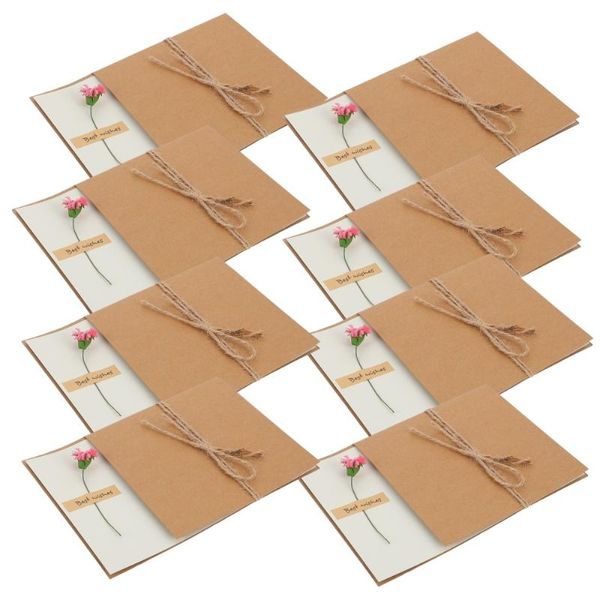 

greeting cards 8pcs festival floral festive blessing thanks gift