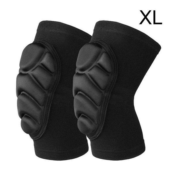 

elbow & knee pads 1 pair kneepad elastic breathable protector guard protec for skiing soccer football volleyball extreme sports, Black;gray