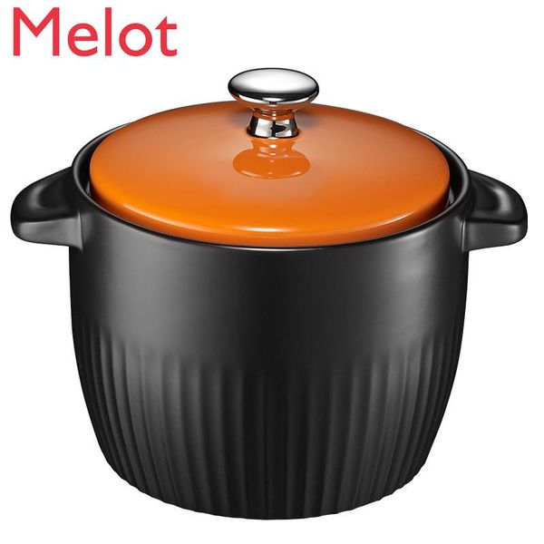 

zhentao ceramic pot soup 4.5l casserole thickened household bowls