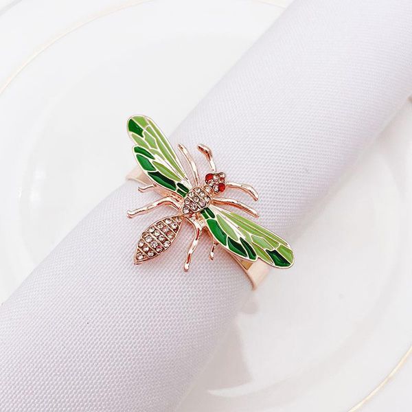 

napkin rings 10pcs/lot ring bee button wedding banquet holiday party deskdecoration