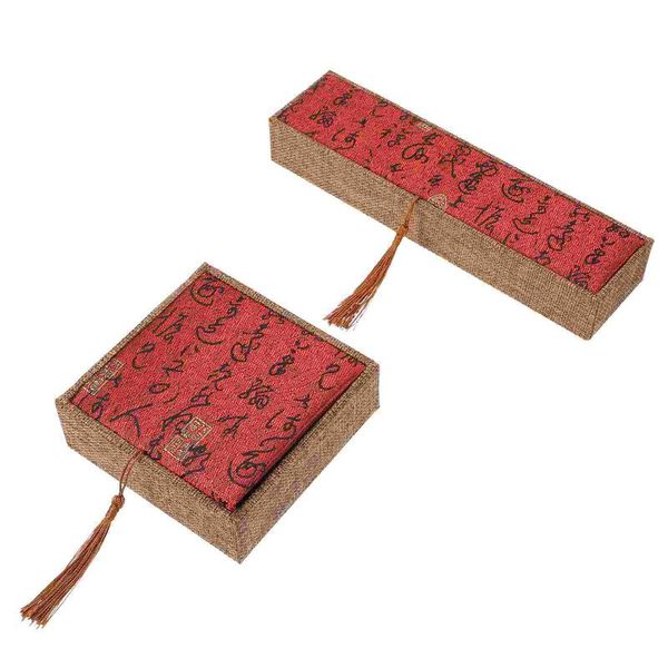 

gift wrap 2pcs retro jewelry storage cases practical necklace bracelet boxes